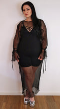 Load image into Gallery viewer, ODESA Pleated Tulle Maxi Dress
