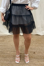Load image into Gallery viewer, COCO Mini Layered Pleated Tulle Sheer Skirt