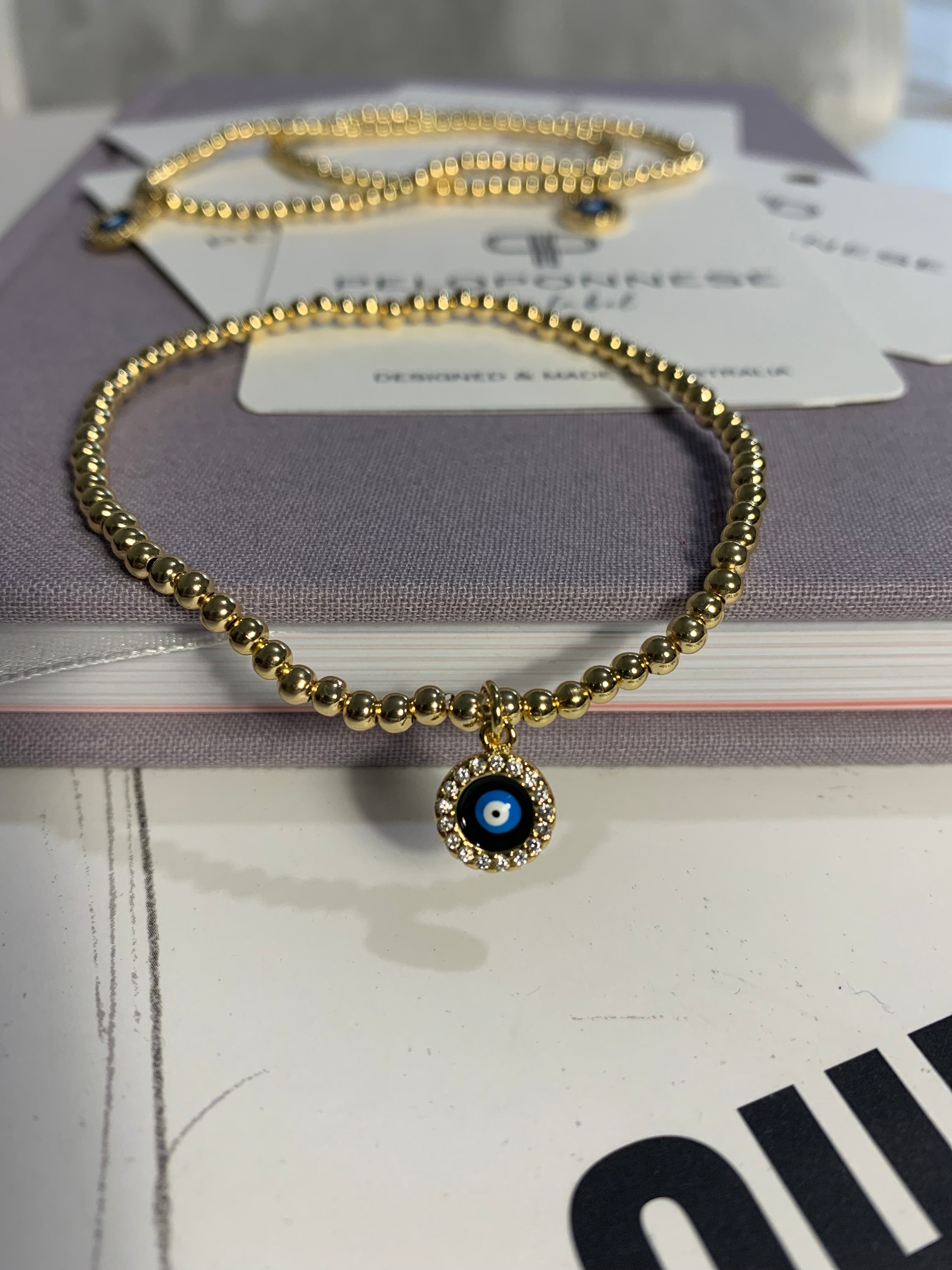 Alex and ani evil eye pull store chain bracelet