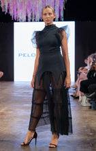 Load image into Gallery viewer, COCO Maxi Layered Pleated Tulle Sheer Skirt

