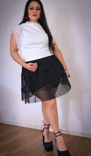 Load image into Gallery viewer, COCO Mini Layered Pleated Tulle Sheer Skirt
